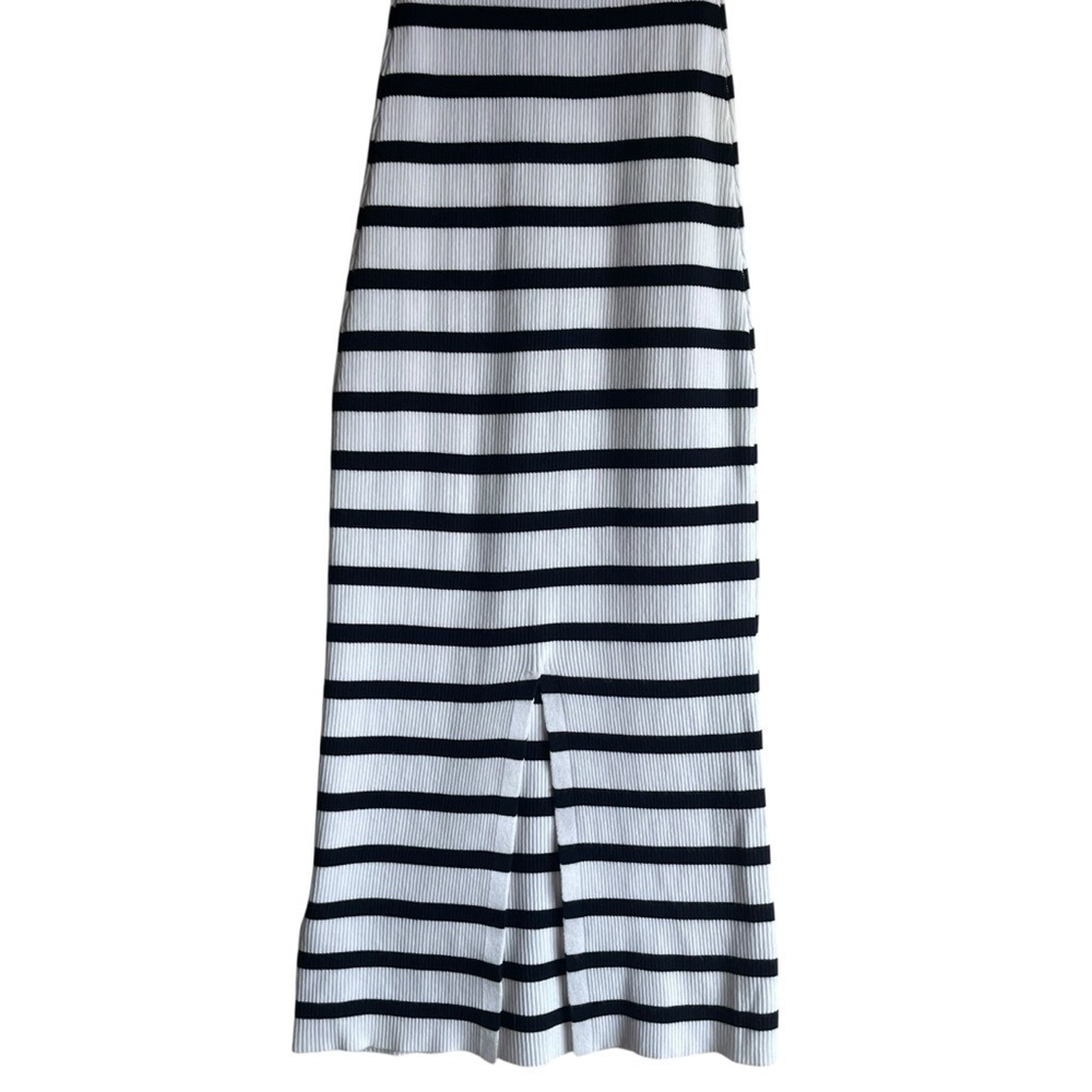 House of Harlow 1960 Black White Stripe Knit Midi Dress XS - Picture 8 of 12